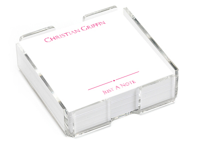 Simple Elegance Memo Square with Acrylic Holder